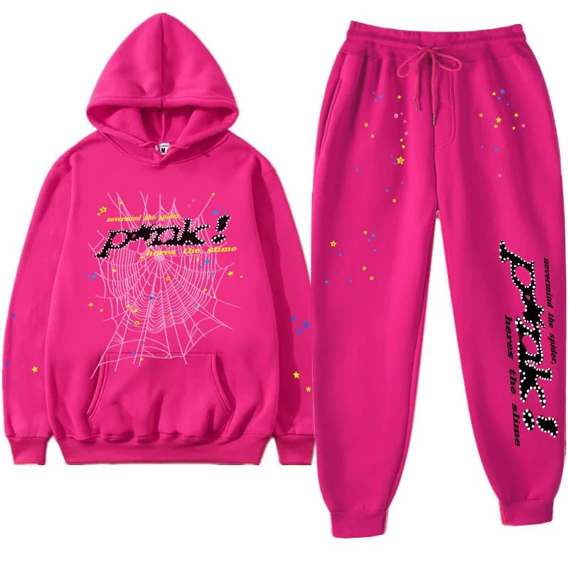 pink spider tracksuit